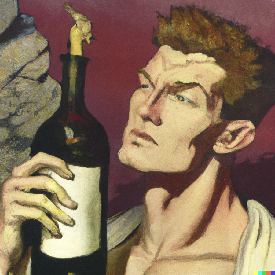 dall--e-2023-07-14-18-23-56---man-drinking-bottle-of-wine--by-frank-frazetta.png